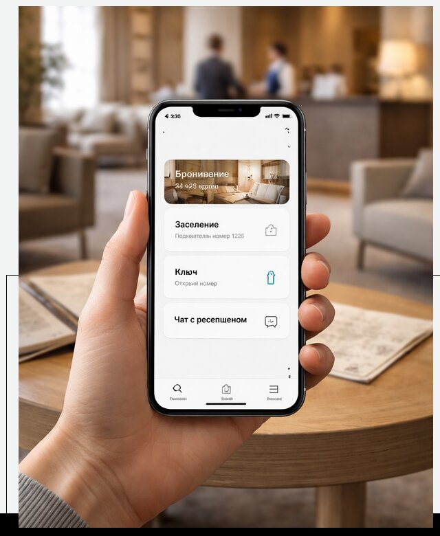 Мобильное приложение для гостей отеля в Ельце, управление сервисом